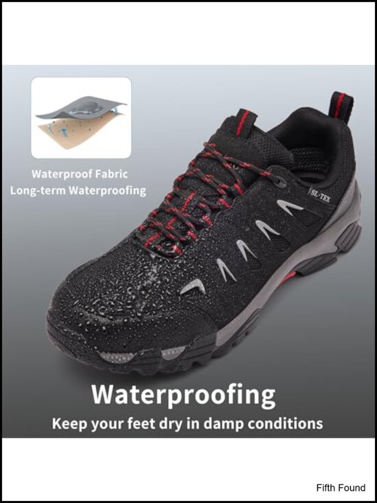Men\'s Waterproof Hiking Shoes Lightweight Anti Slip Breathable Trekking Boots main image 4